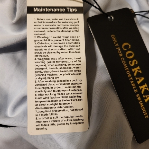 Coskaka NWT One piece swimsuit dress Large control tummy panel comfortable New - Picture 15 of 16